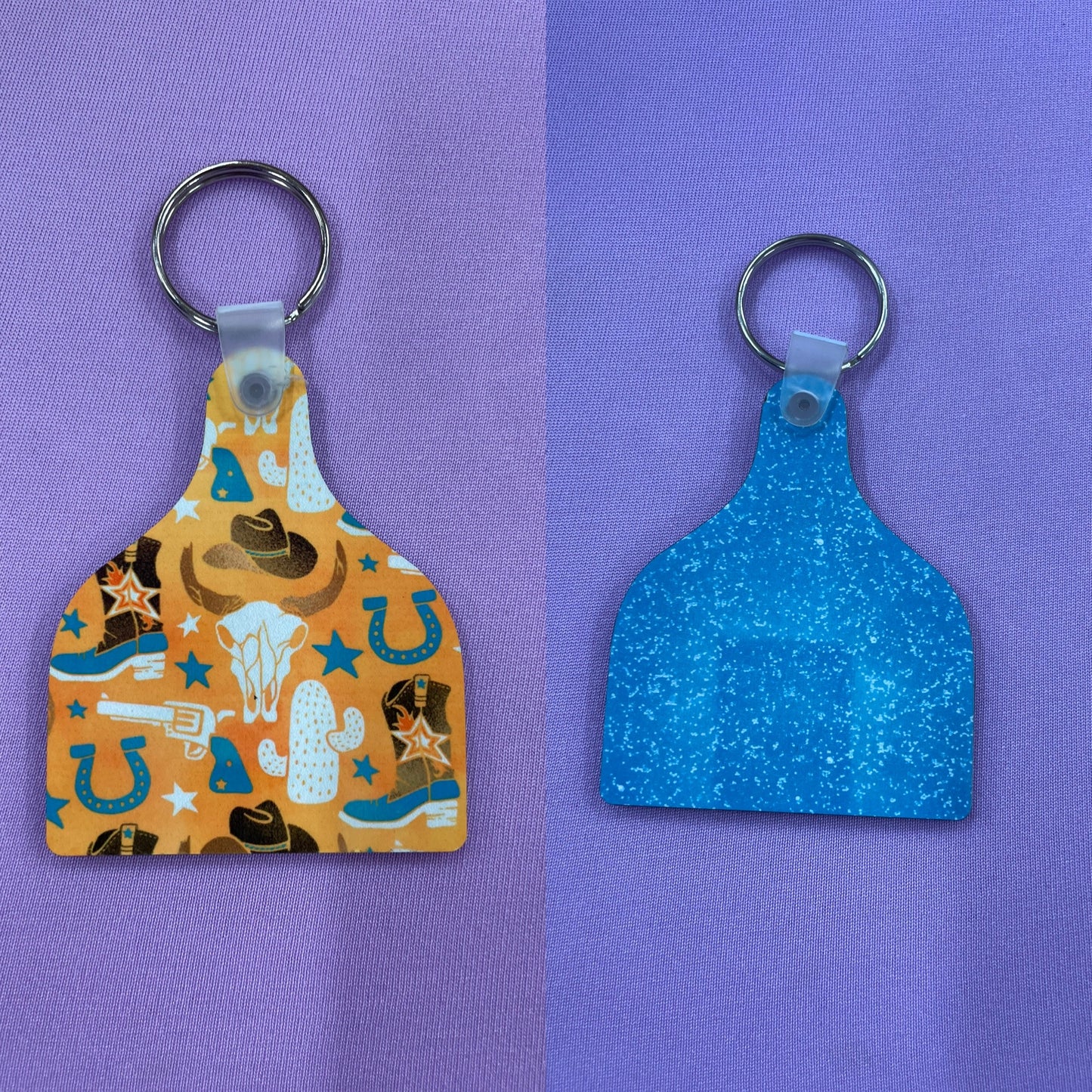 RTS Cowboy Print Keychain