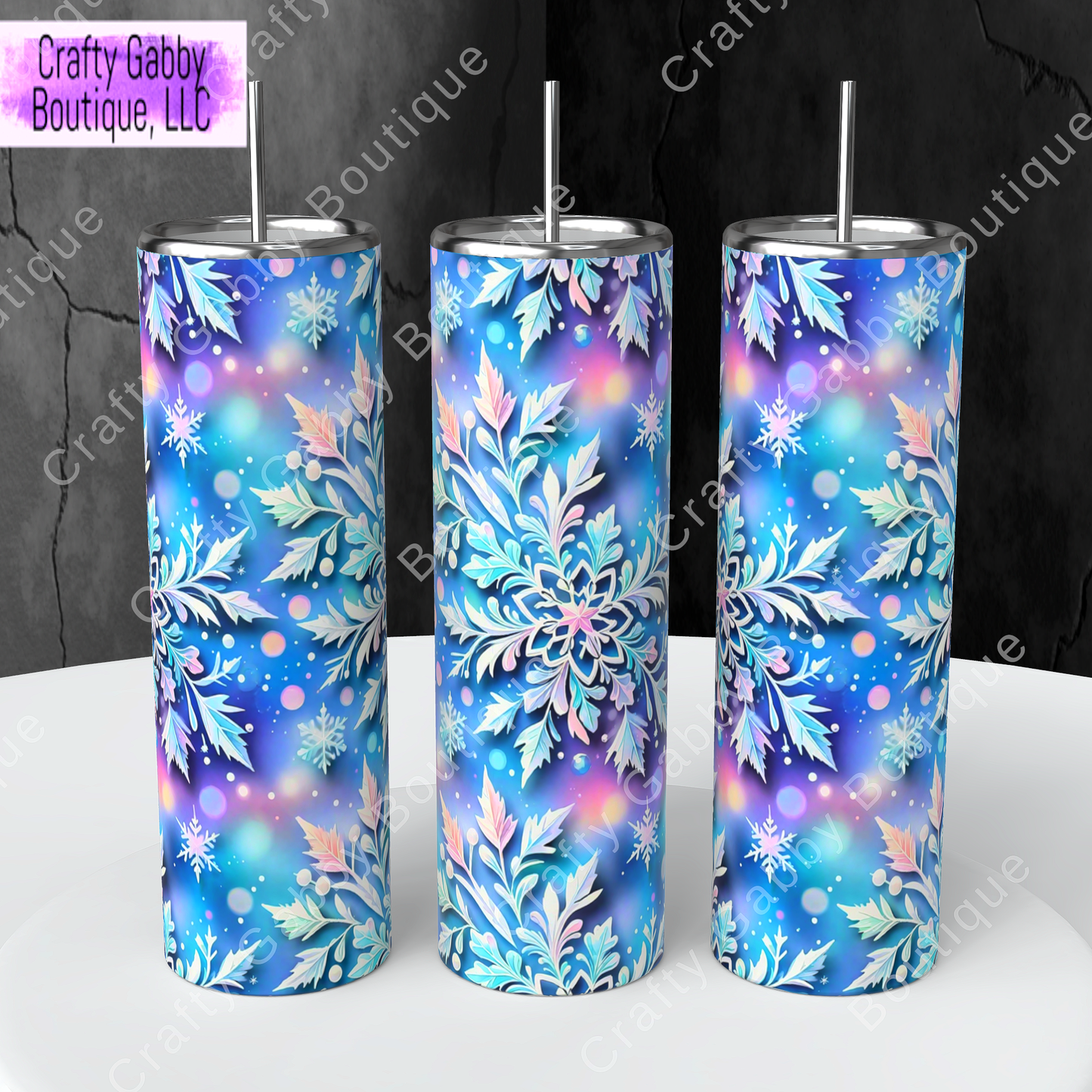 Winter Snowflakes 20oz Tumbler Collection