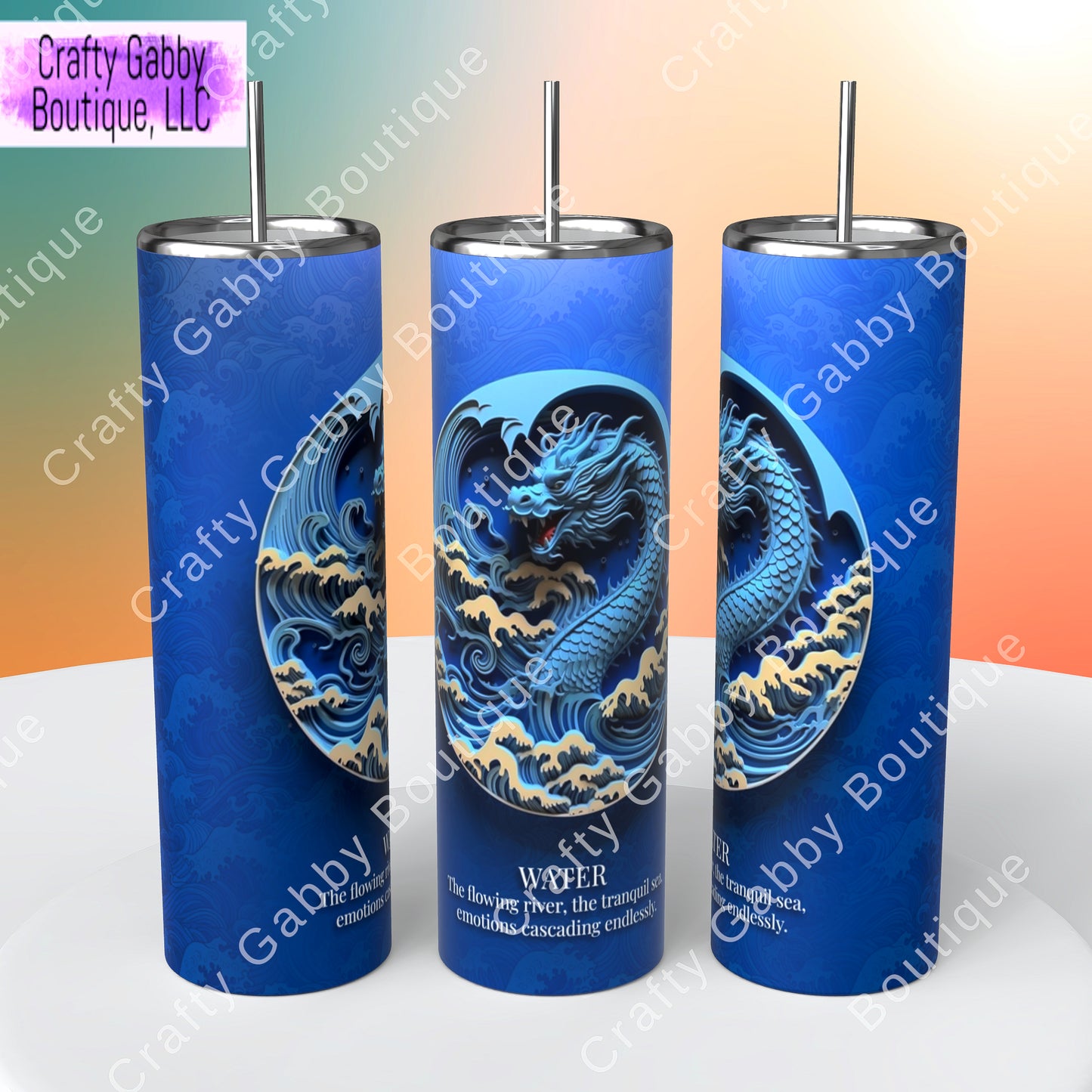 Earthly Elements, 20oz Skinny Tumblers