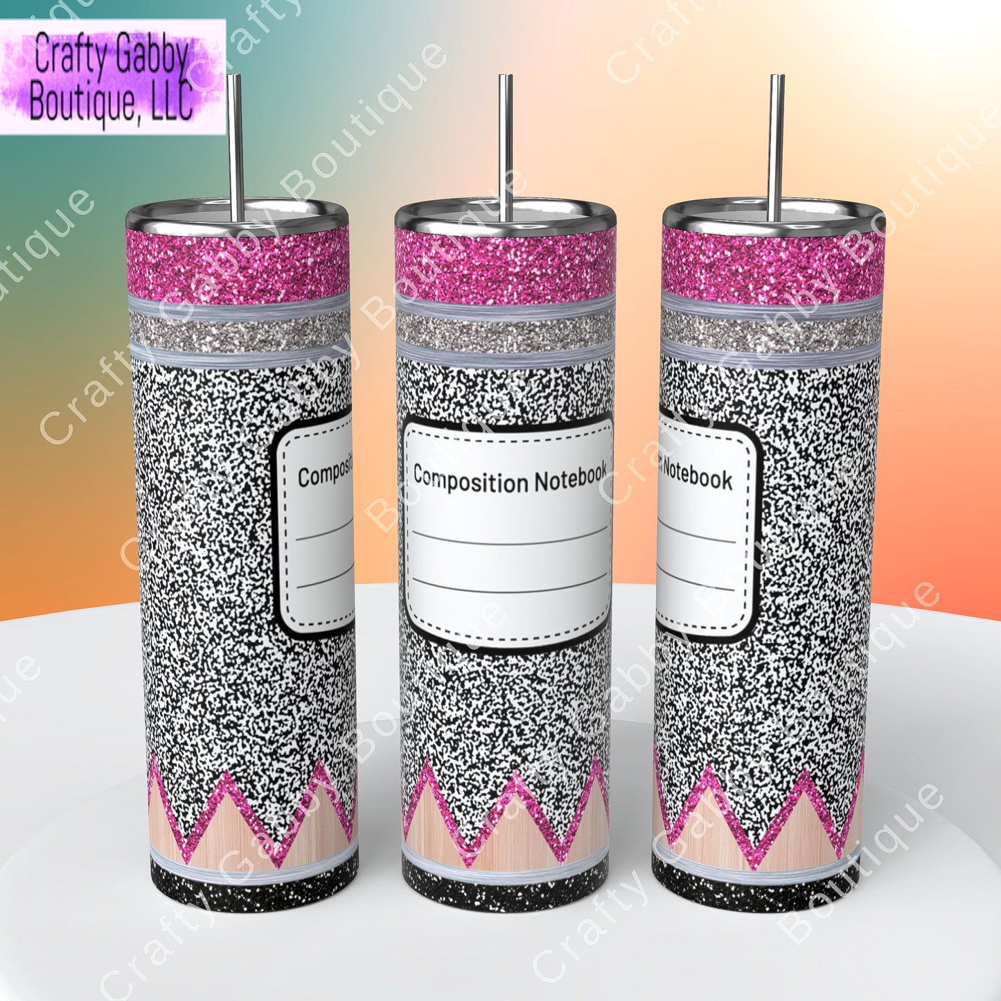 Pencil Tumbler Designs, 20oz Skinny Tumblers