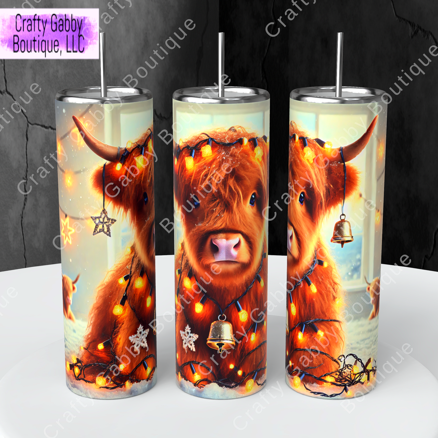 Christmas Cow 20oz Tumbler