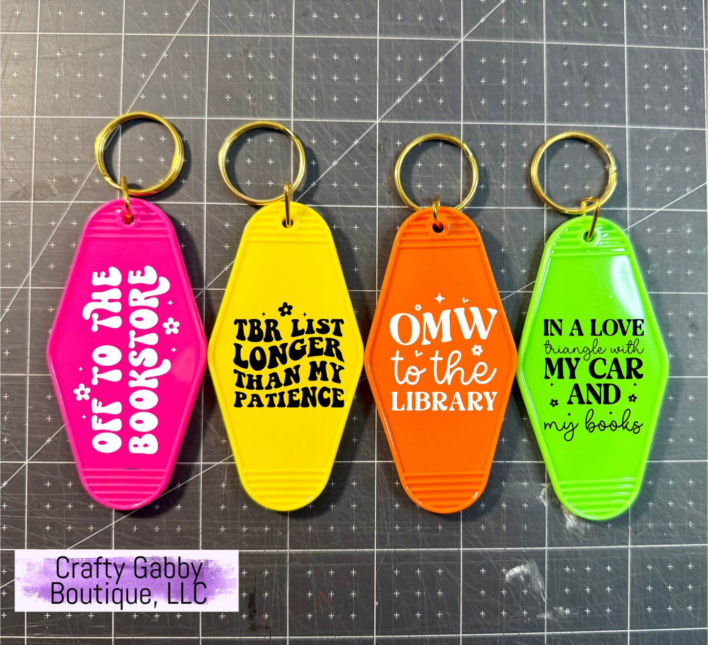 Bookish Motel Keychains