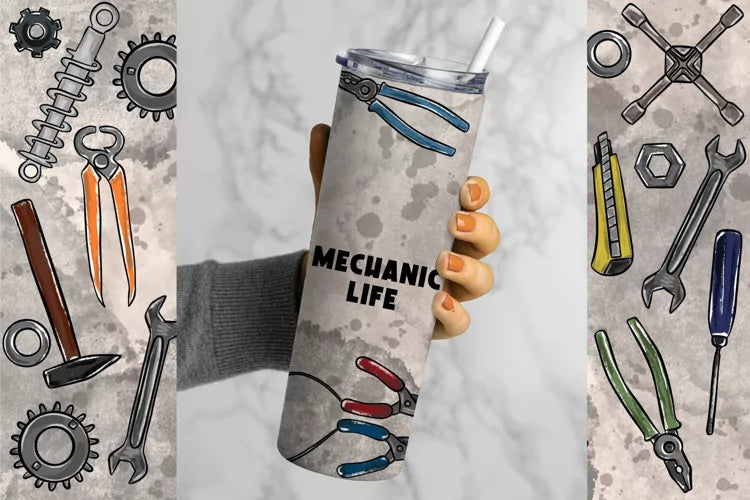 Mechanic Life Design 20oz Tumbler