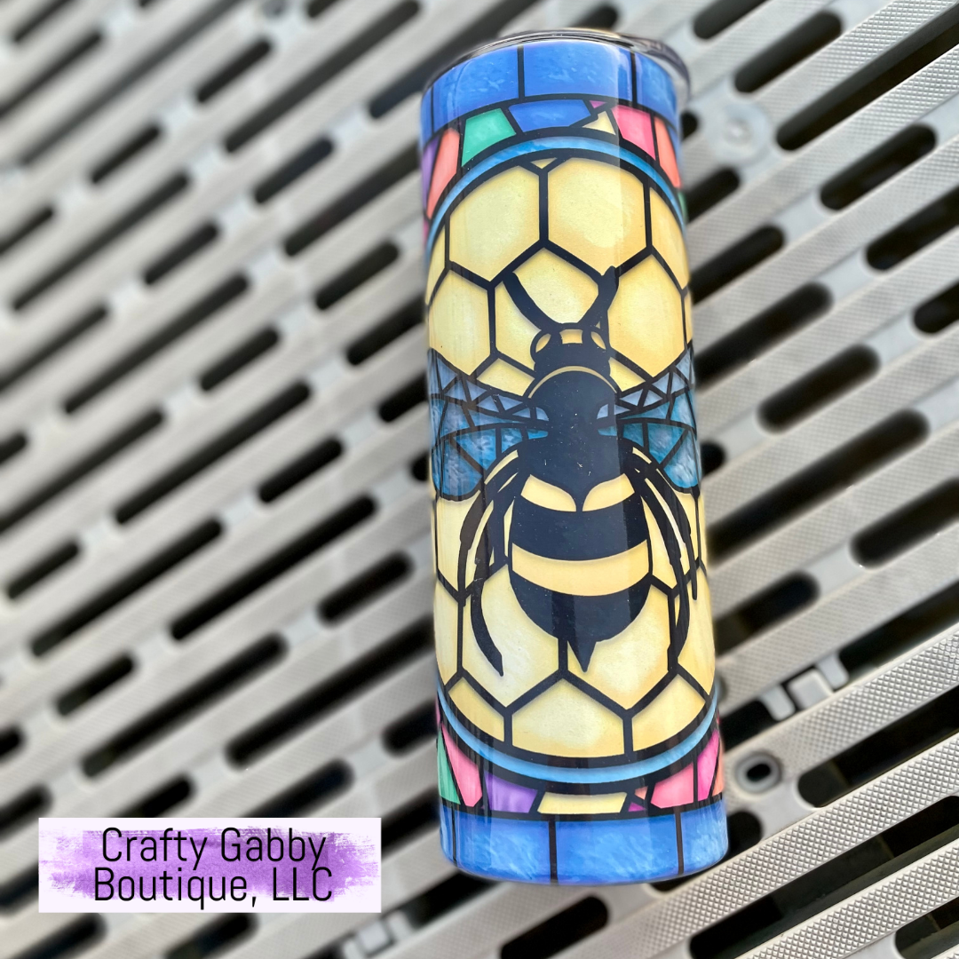 RTS Bumble bee, 20oz Skinny Tumbler