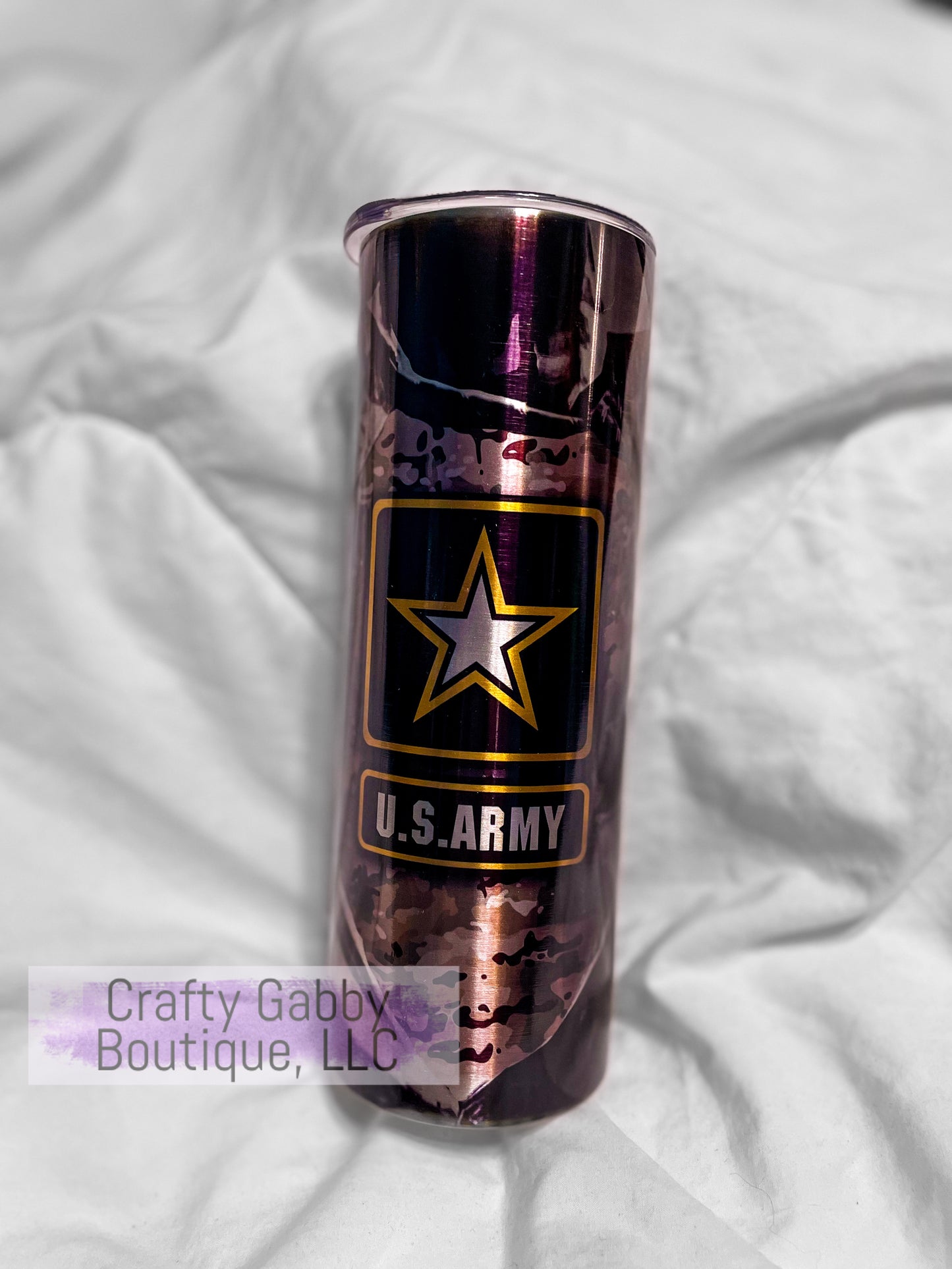 RTS Super Man-Armed Services, 20oz Skinny Tumbler