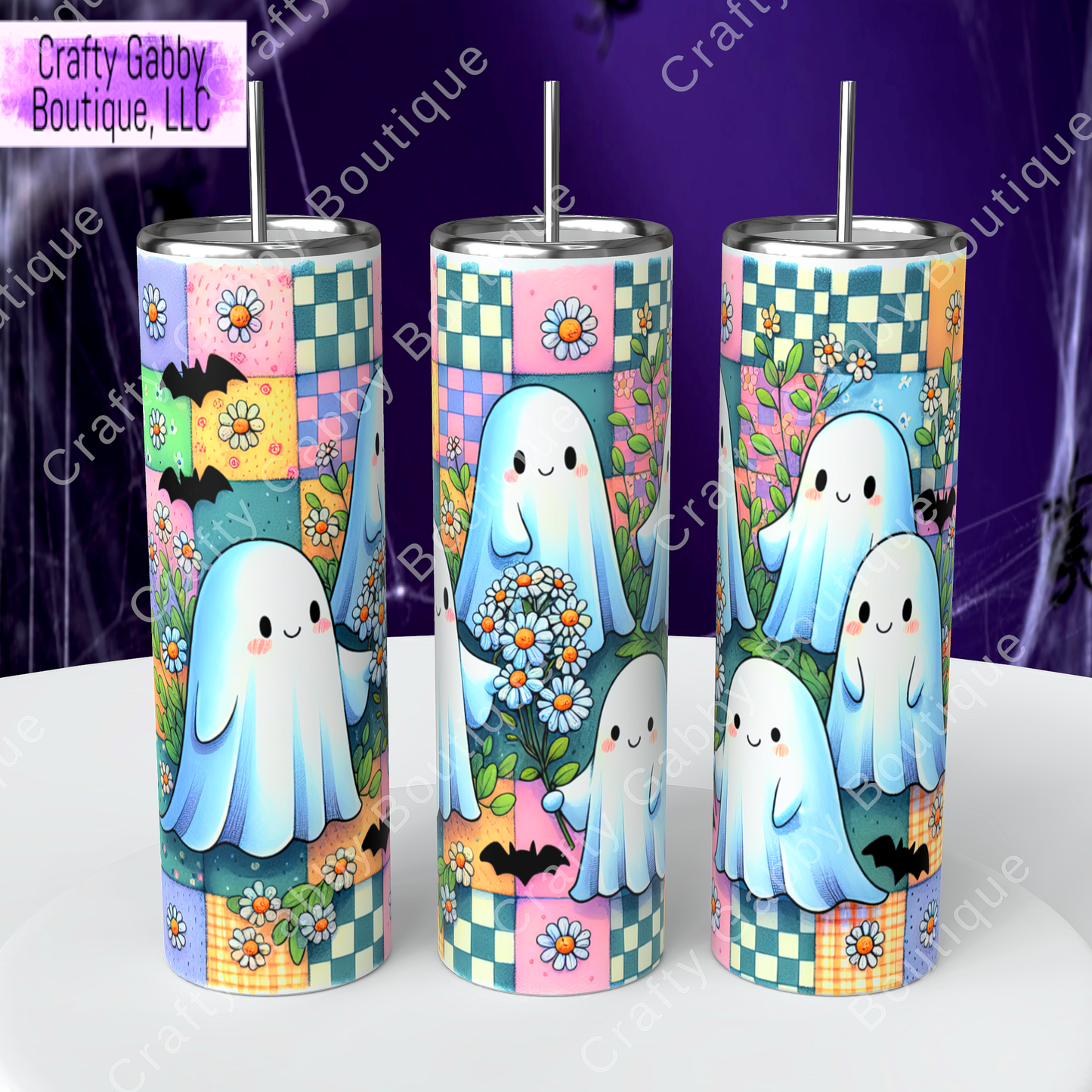 Retro Ghosts 20oz Tumbler Designs