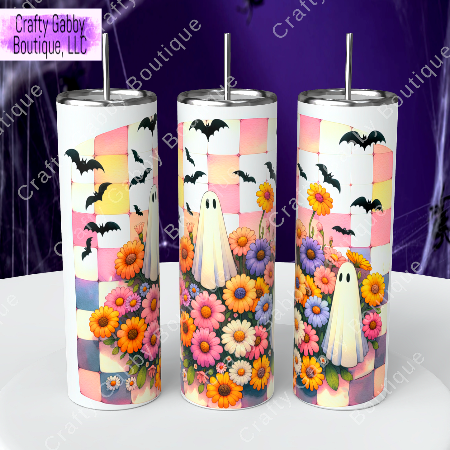 Retro Ghosts 20oz Tumbler Designs