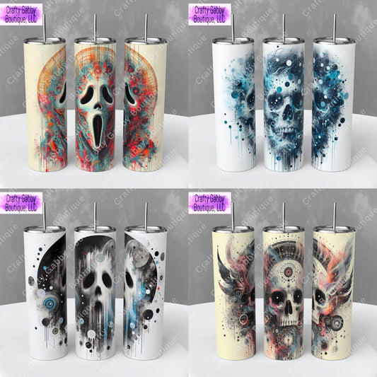 Scary Faces 20oz Tumbler Designs