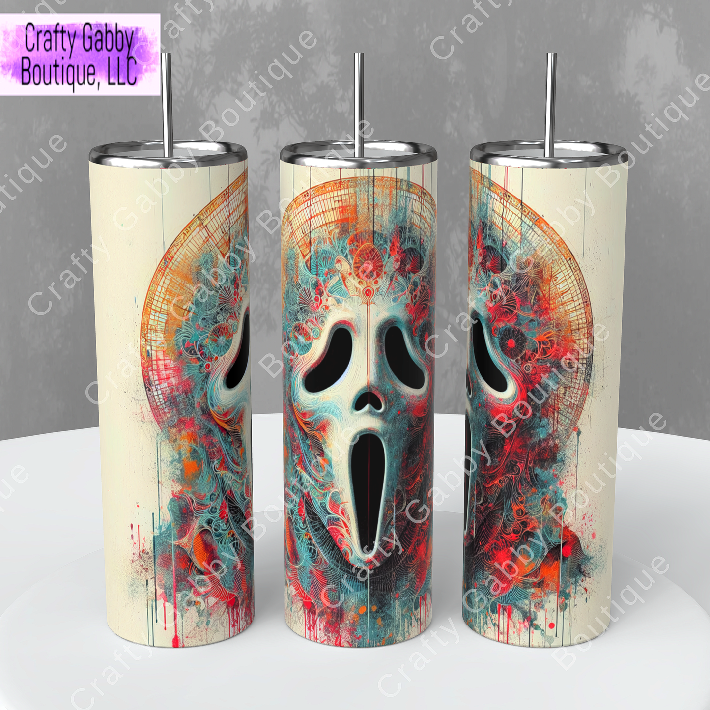 Scary Faces 20oz Tumbler Designs