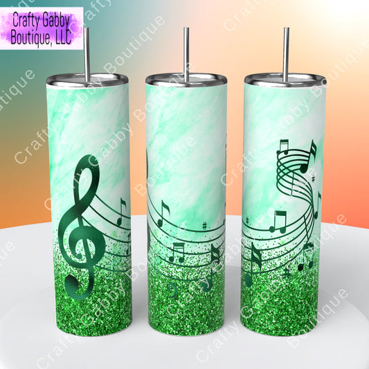 Musical Tumbler Designs, 20oz Skinny Tumblers