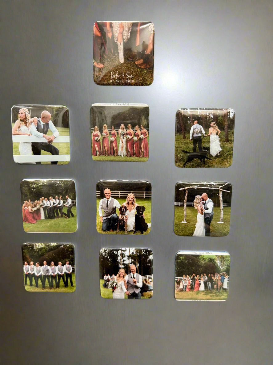 2" Square Custom Magnet/Button