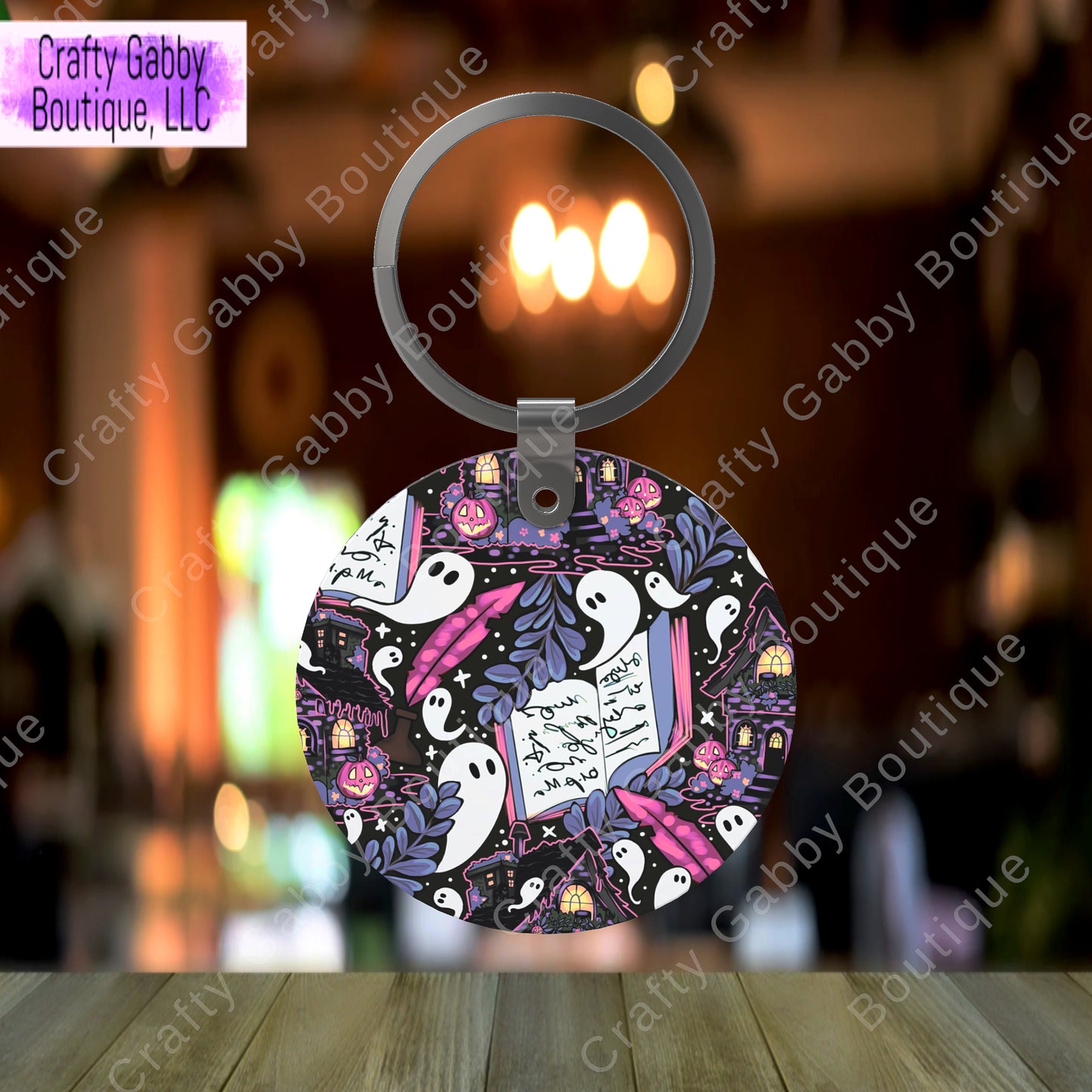 Spooky Prints Hex Reject Keychains