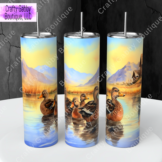 Ducks on a Lake 20oz Tumbler