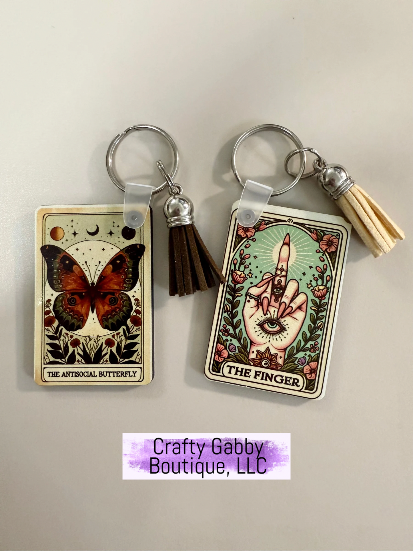 Tarot Card Keychain