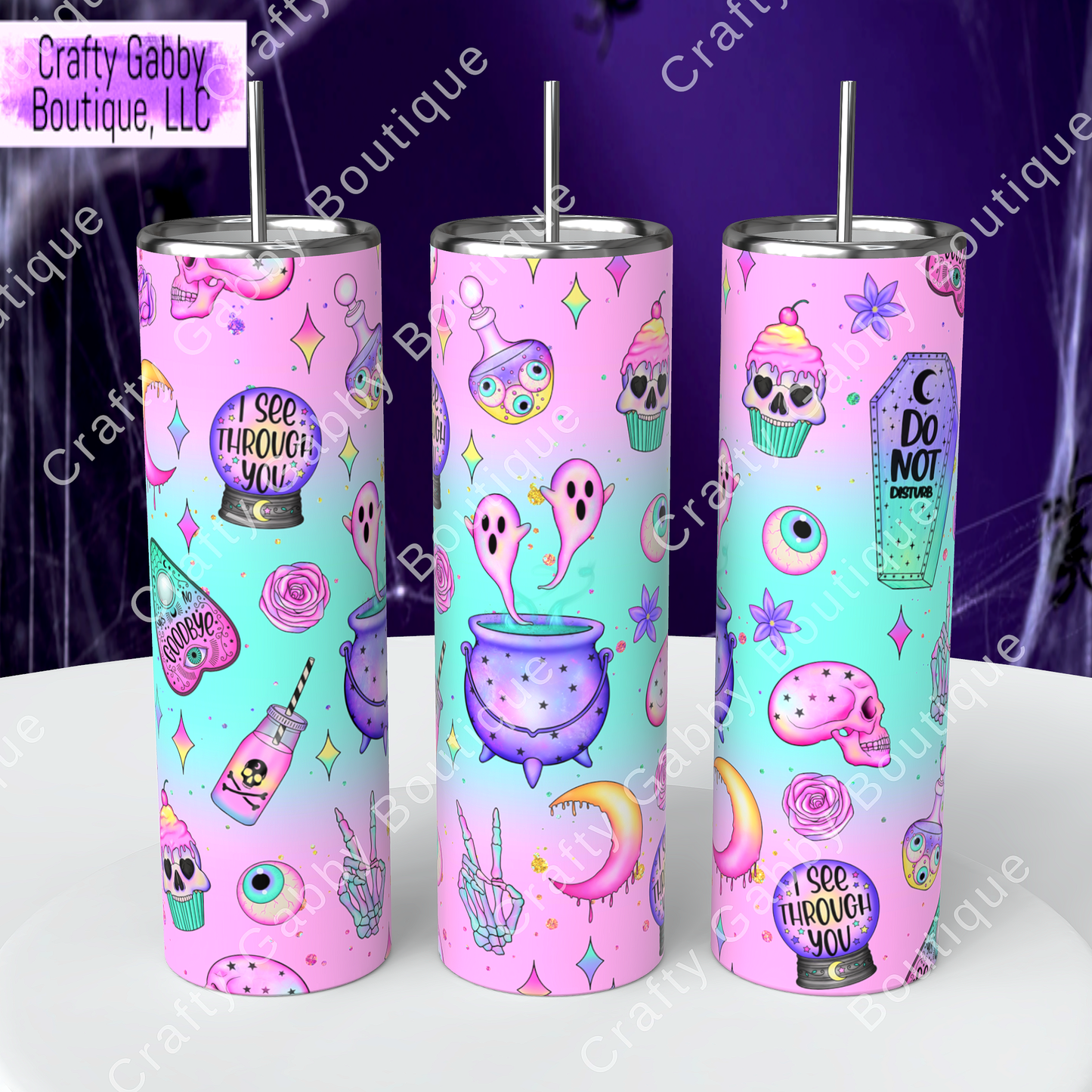 Pastel Halloween 20oz Tumbler Designs