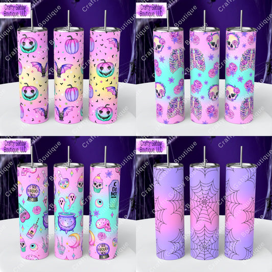 Pastel Halloween 20oz Tumbler Designs