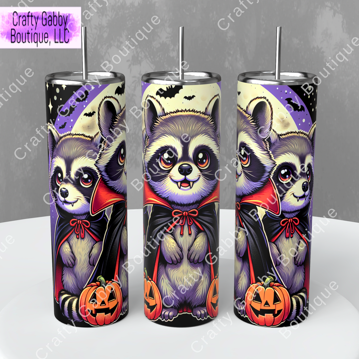 Scary Ricky the Racoon 20oz Tumbler Design