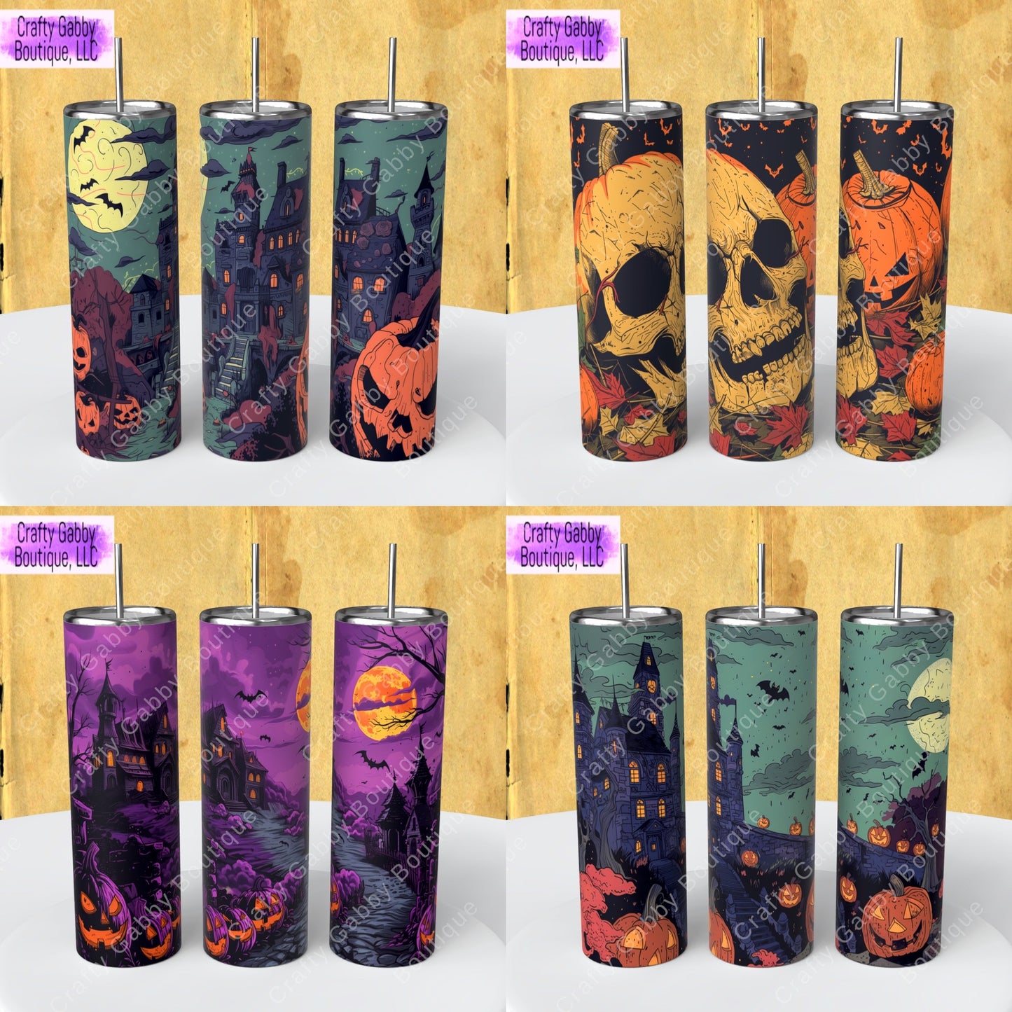 Pumpkin Scenes 20oz Tumbler Designs