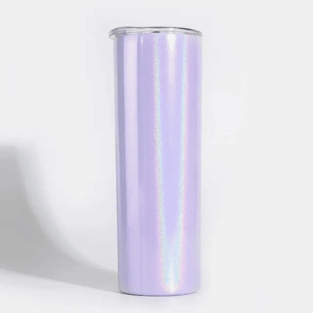 Custom Order 20oz Skinny Tumbler, Holographic Finish.