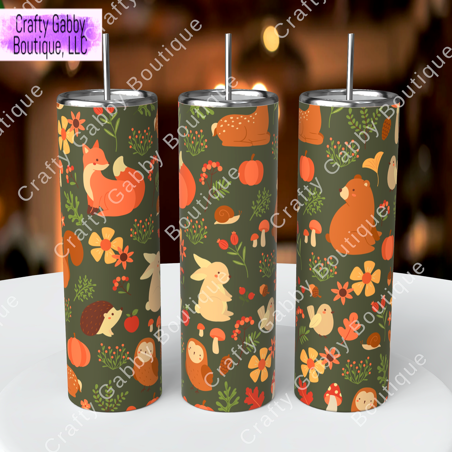 Fall Patterned 20oz Tumblers