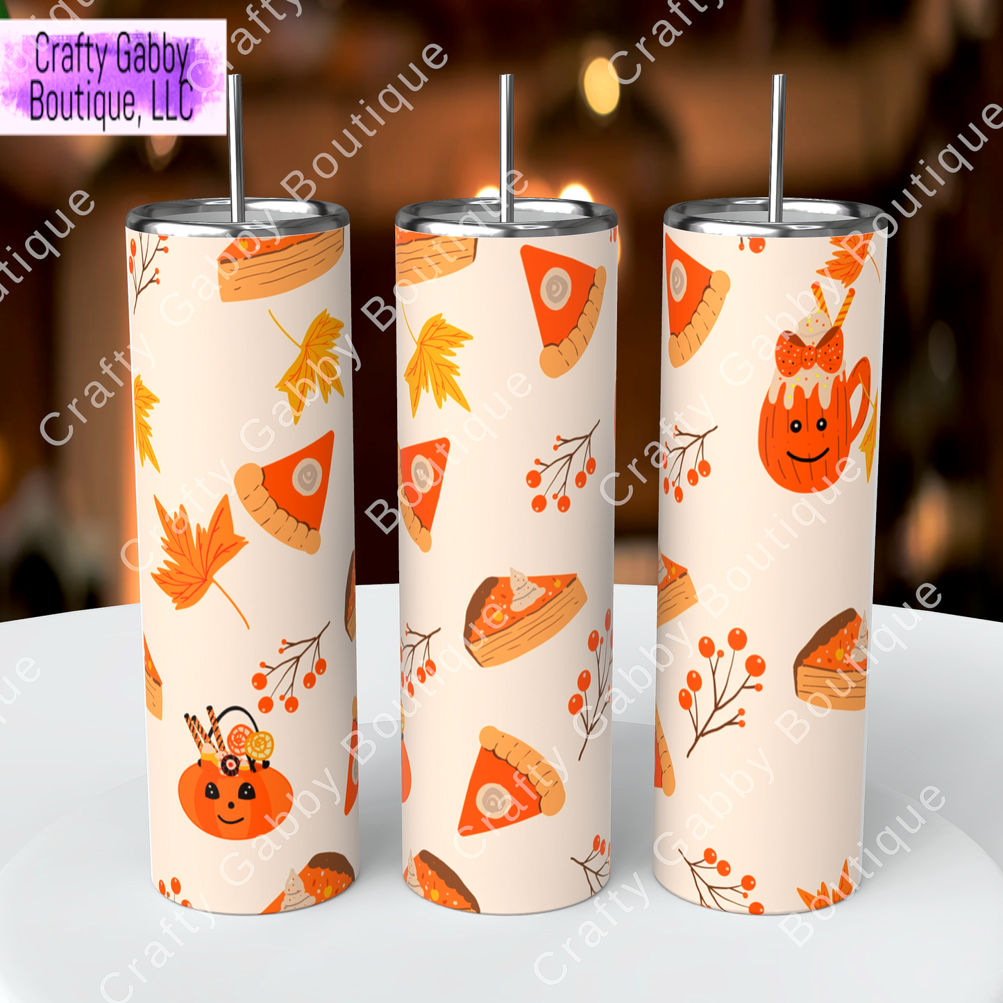 Fall Patterned 20oz Tumblers