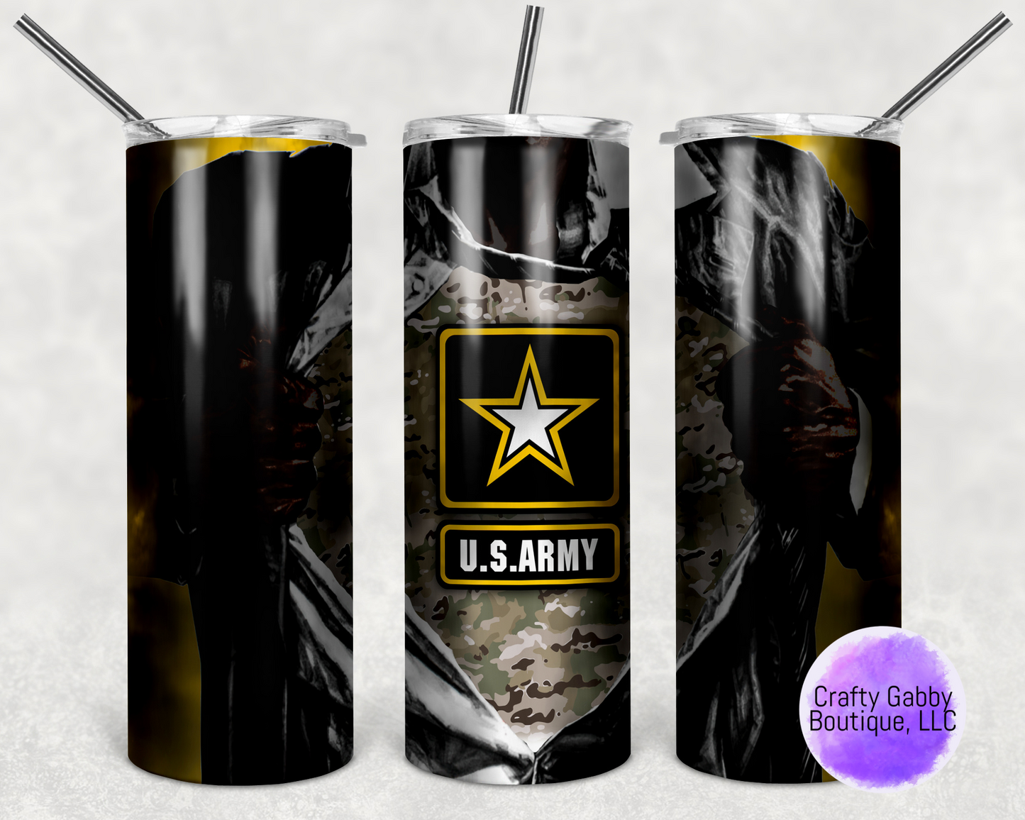 Superhero Armed Forces 20oz Tumbler