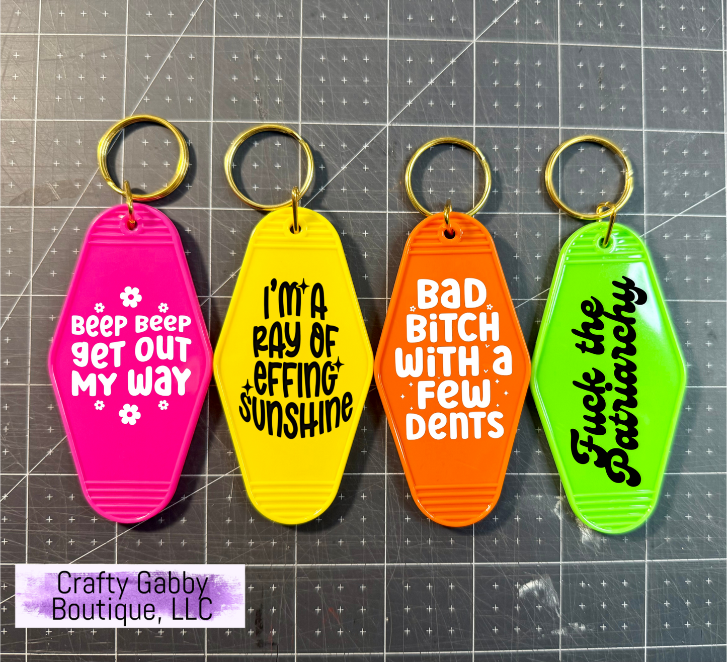 Sassy Motel Keychains