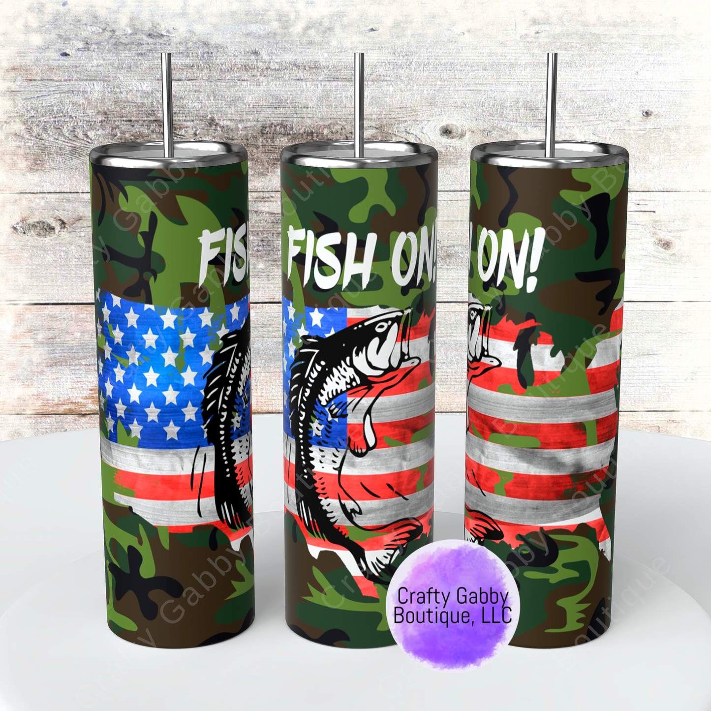 Fish On, 20oz Skinny Tumbler