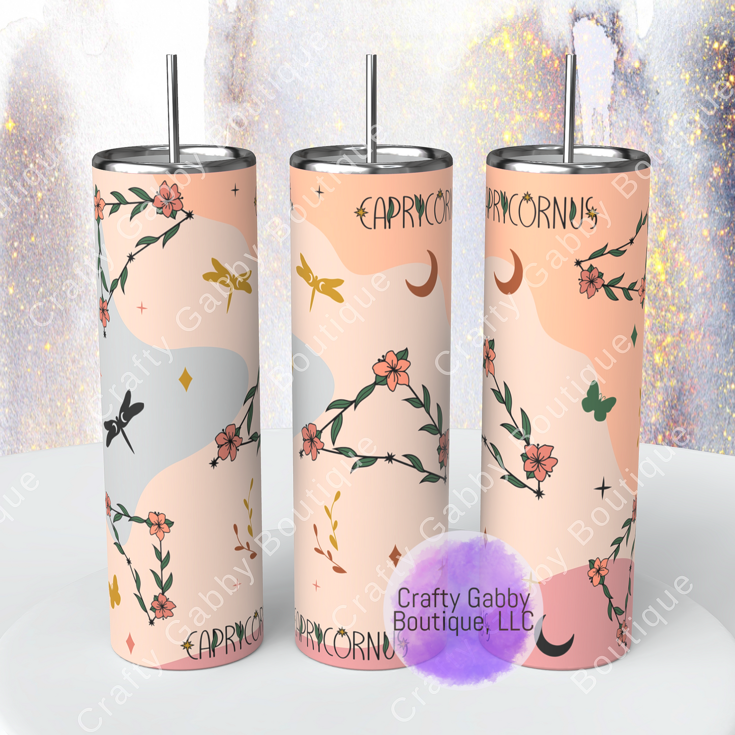 Simple Astrology Constellation Designs, 20oz Skinny Tumbler
