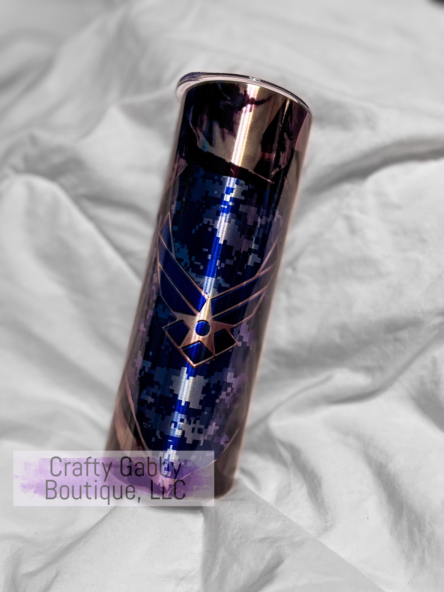 RTS Super Man-Armed Services, 20oz Skinny Tumbler